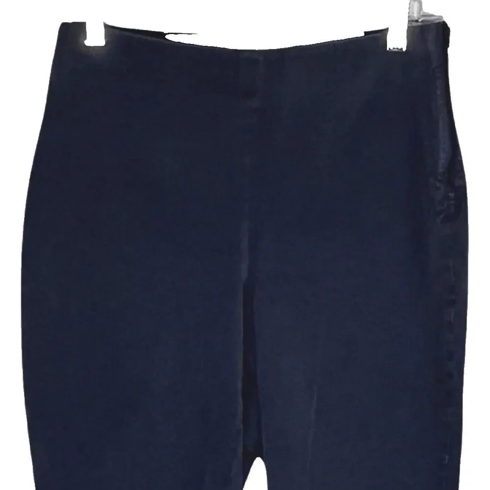 Everlane Jeans Women 8 Dark‎ Blue Skinny Side Zip Flat Front Crop Basic Casual